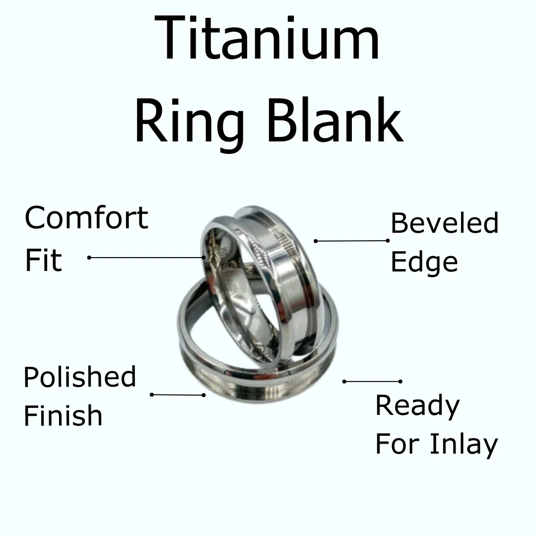 10 Pack - Titanium Ring Blank