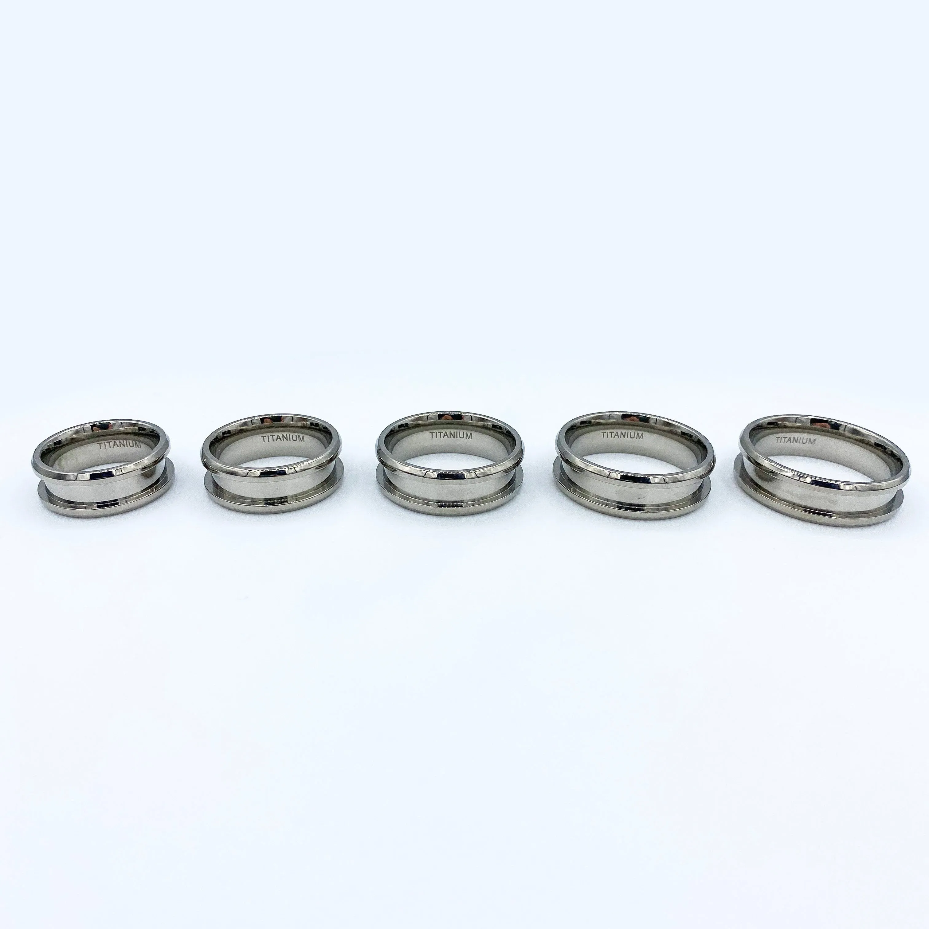 10 Pack - Titanium Ring Blank