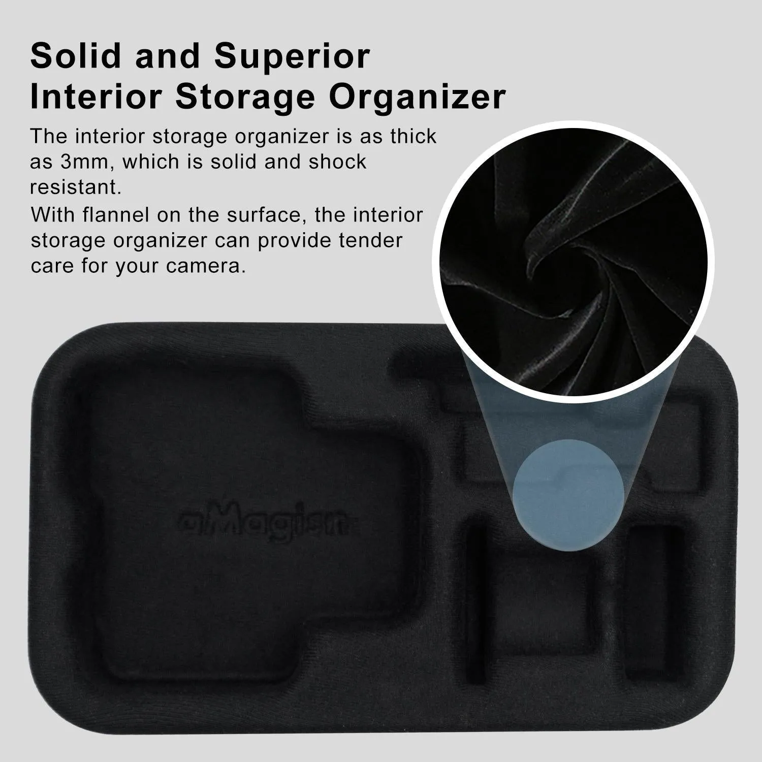 18.5 X 11.5 X 6Cm Small Organizer Bag For Sports Camera Accessories
