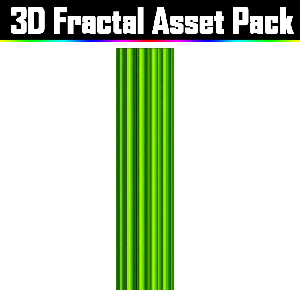 3D Fractal Asset Pack - Psychedelic Art Graphic Assets