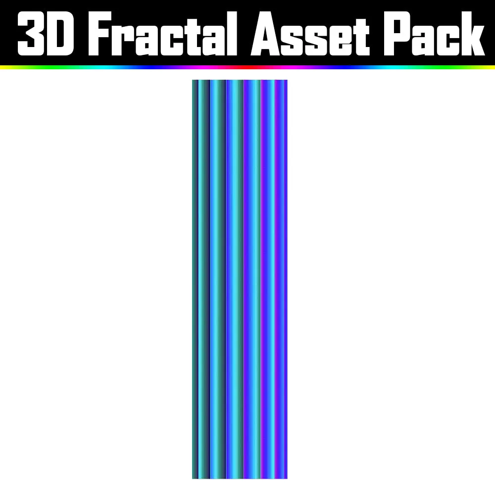 3D Fractal Asset Pack - Psychedelic Art Graphic Assets