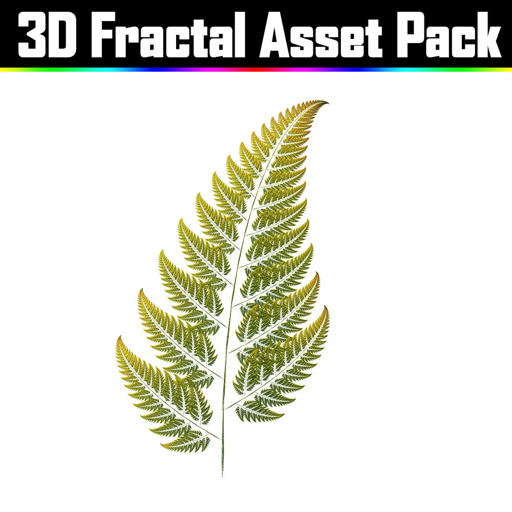 3D Fractal Asset Pack - Psychedelic Art Graphic Assets