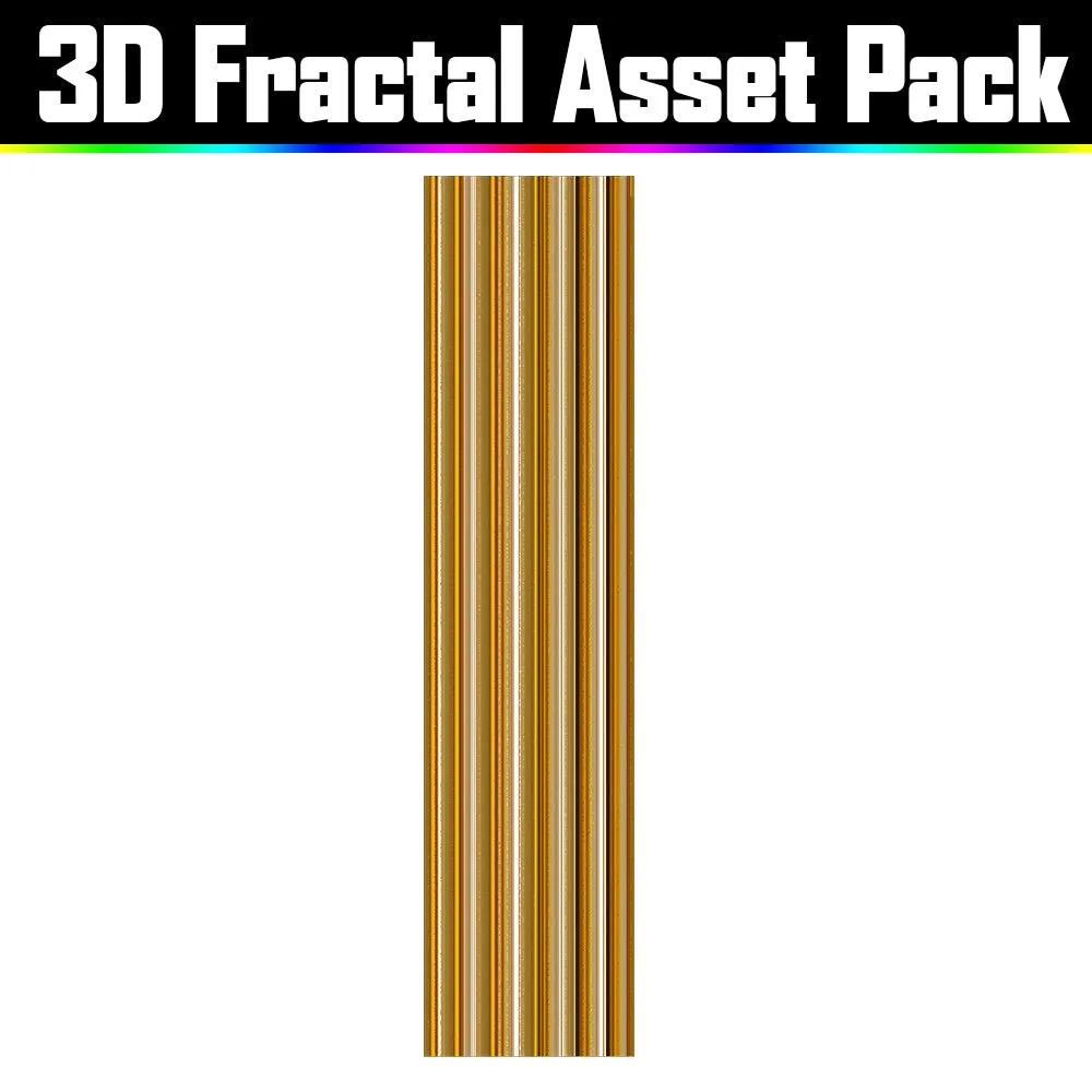3D Fractal Asset Pack - Psychedelic Art Graphic Assets