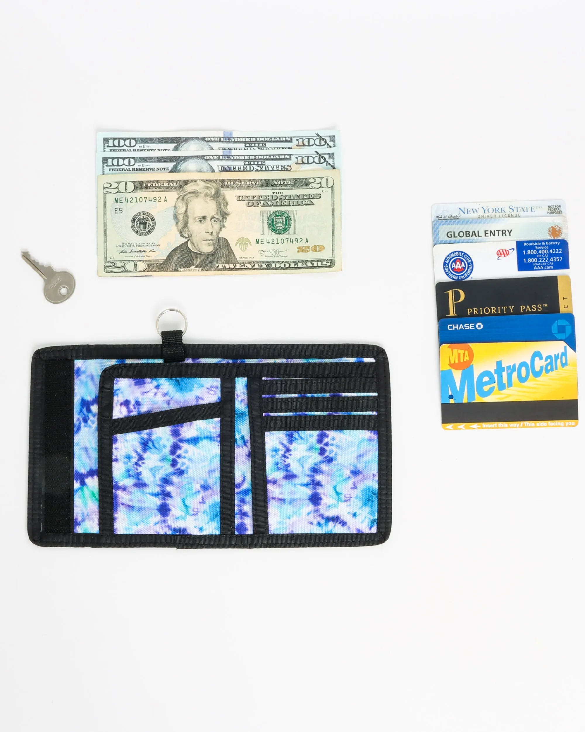 80's Wallet | Bi-Fold RFID |Tie Dye Ripple