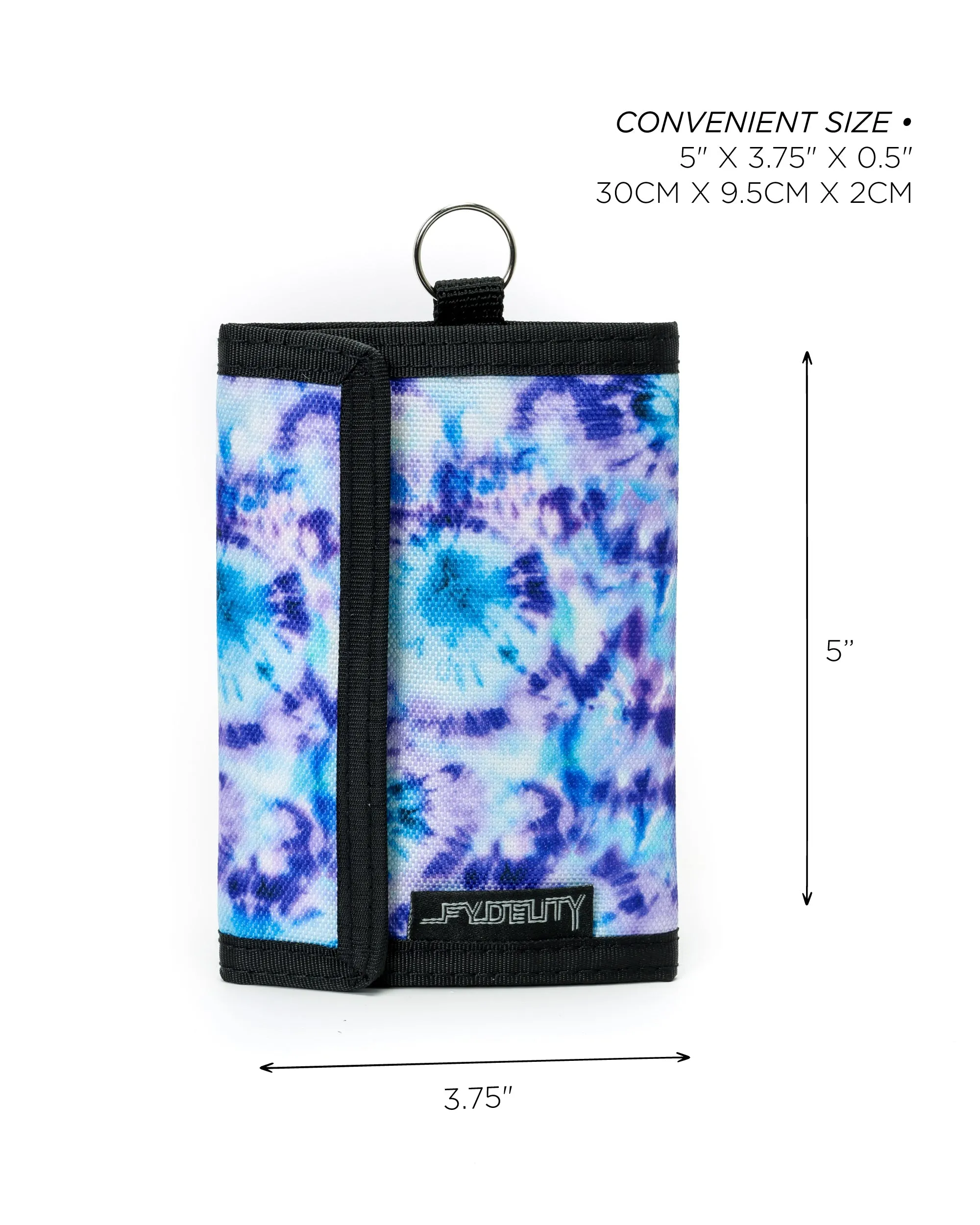 80's Wallet | Bi-Fold RFID |Tie Dye Ripple