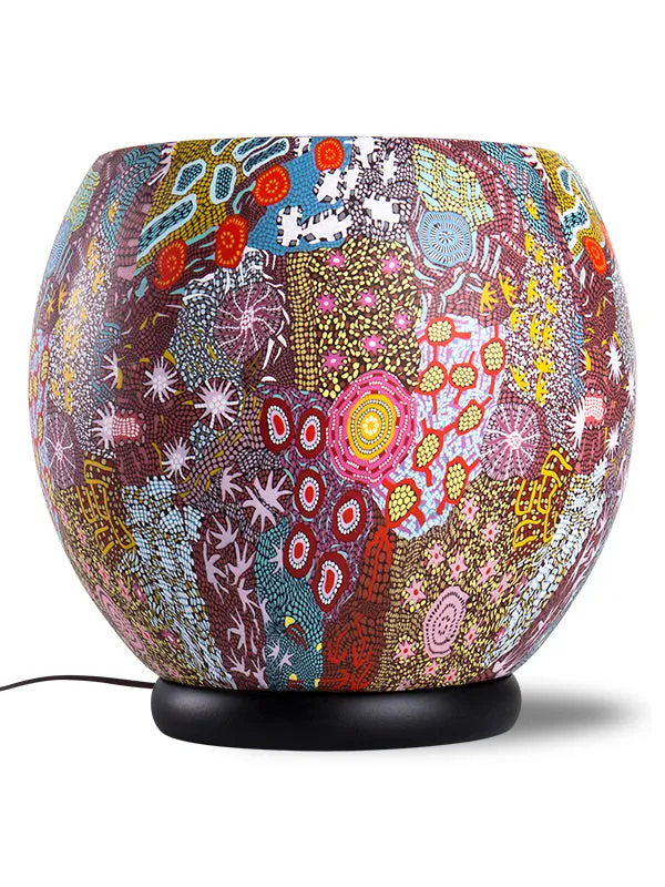 Aboriginal Grandmother's Country 30cm Lamp