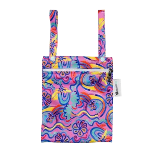 Abstract Rainbow Mini Wet Bag - Double Handle