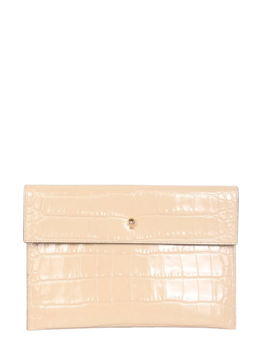 Alexander McQueen Embossed Effect Clutch Bag