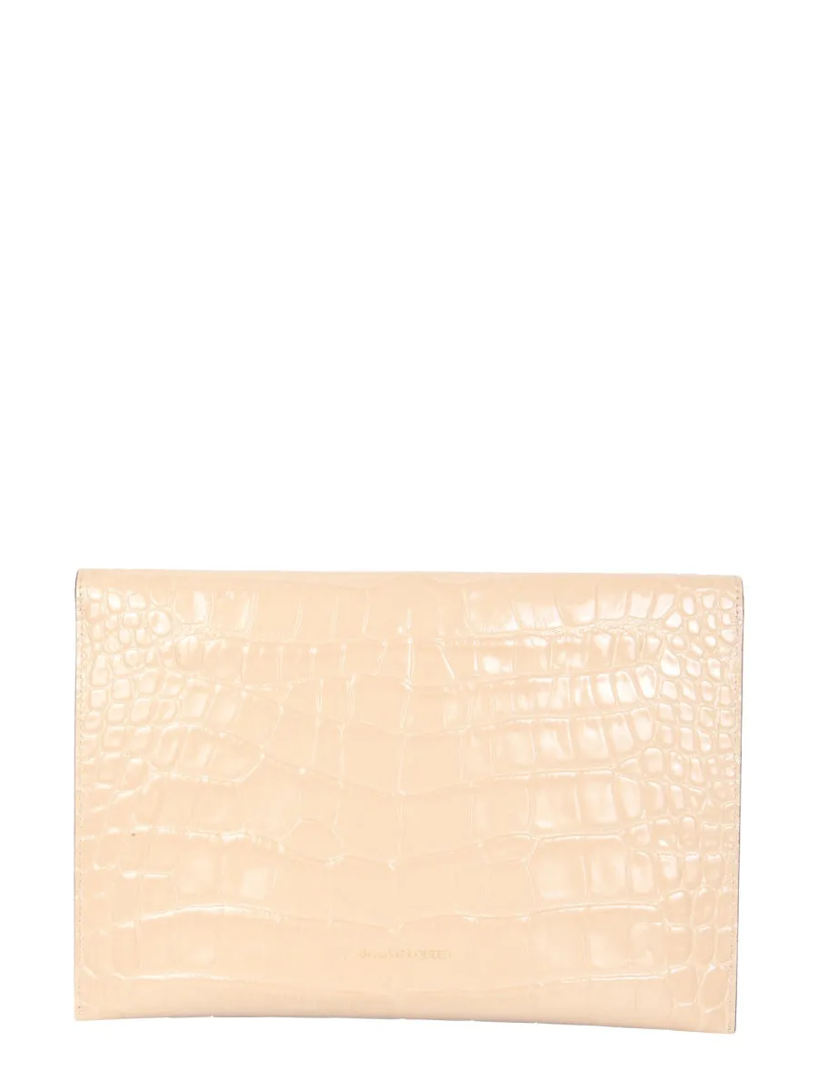 Alexander McQueen Embossed Effect Clutch Bag