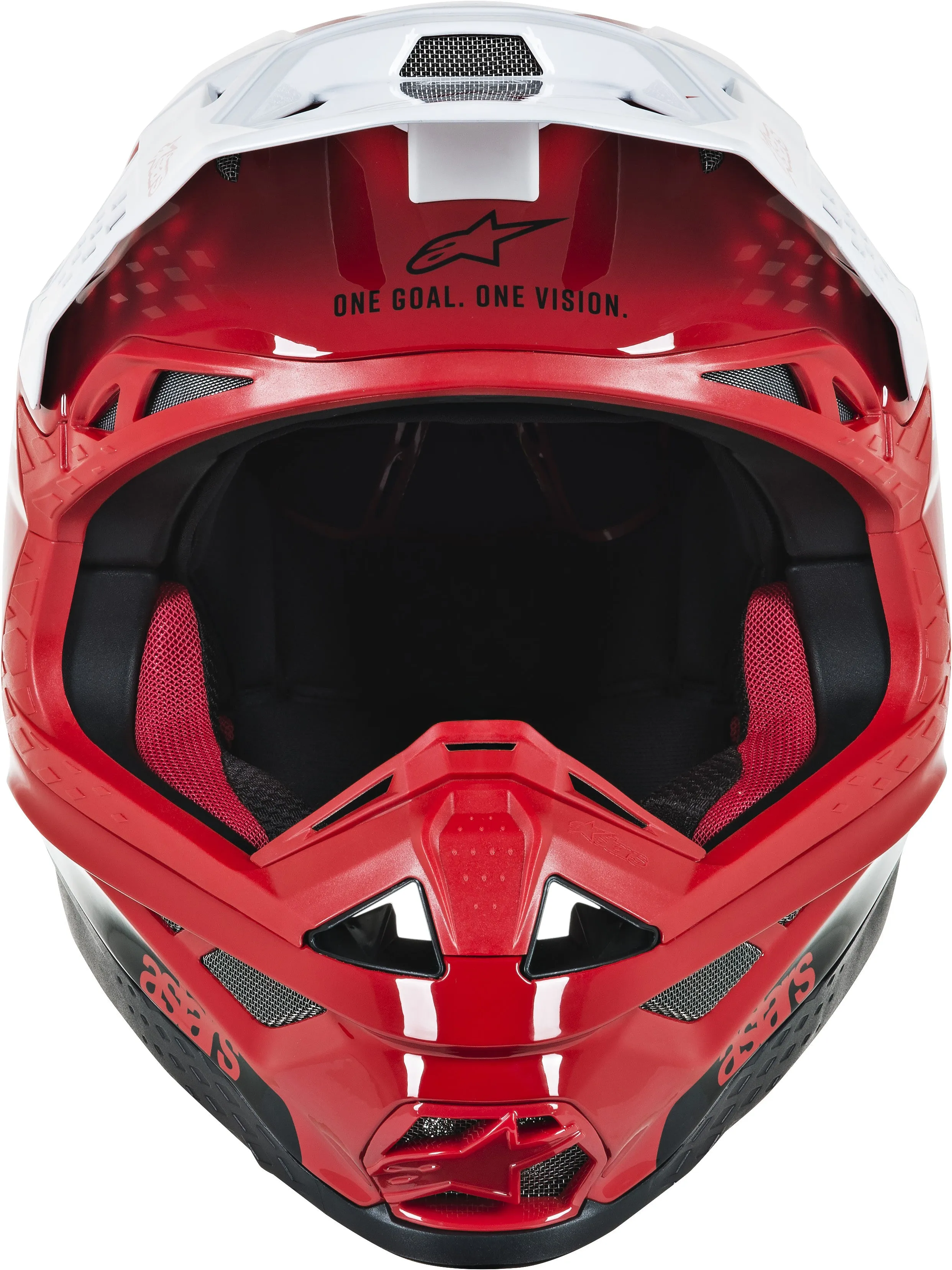 ALPINESTARS S.TECH M10 DYNO HELMET GLOSS RED/WHITE XS 8301119-3182-XS