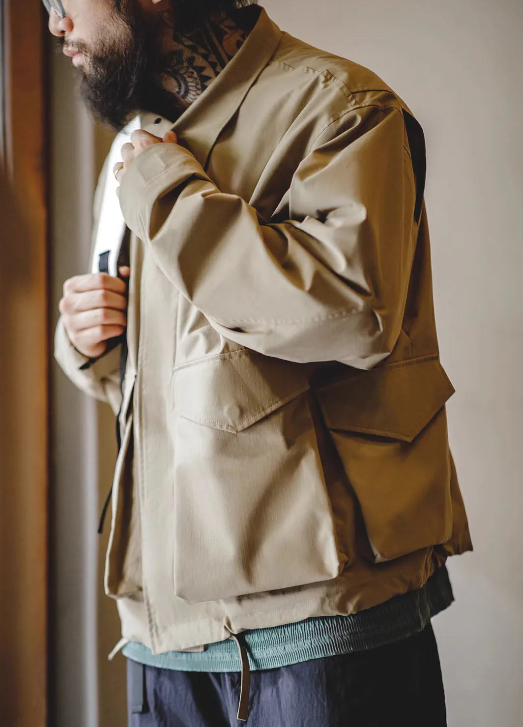 American Retro M65 Multi-Pocket Lapel Loose Men's Jacket