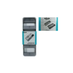 Aqua Expandable Utensil Drawer Organize Tray 10117