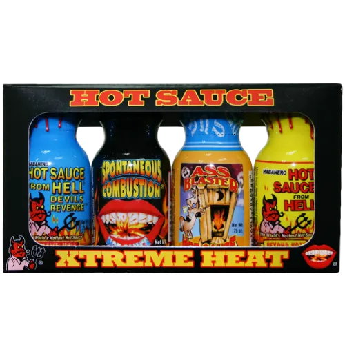 Ass Kickin' Xtreme Hot Sauce Minis 4 Pack