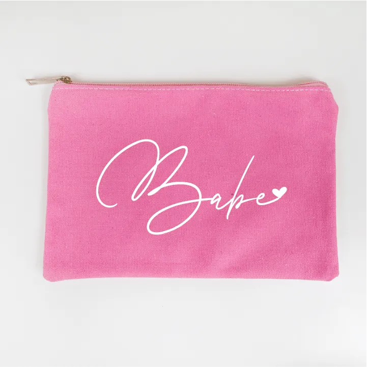 Babe Bridesmaid Makeup Bag