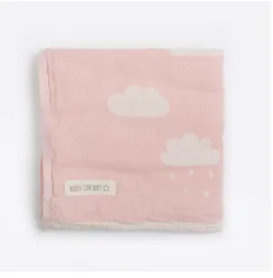 Baby Blanket Pink Clouds