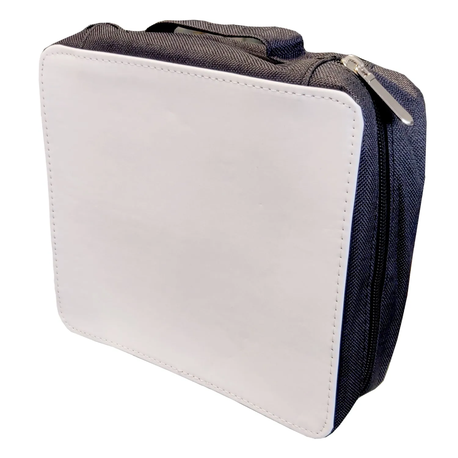 Bags - Fabric Cosmetic Storage Bag with Removable Compartments - Black- print area 21.2cm x 18.1cm