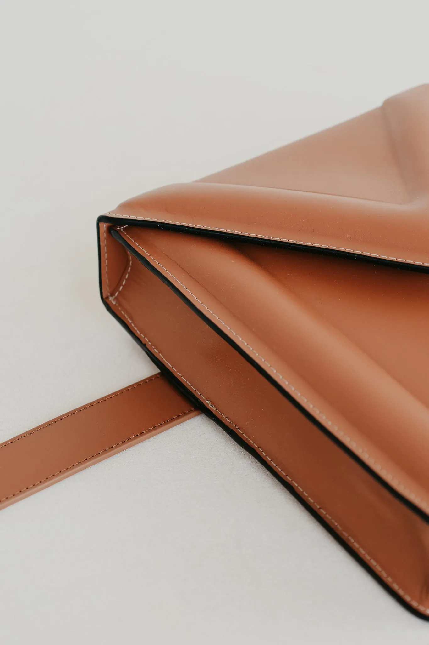 Belt Bag: Belt XL Light Cognac   M XL Stitched Tricolor Cognac