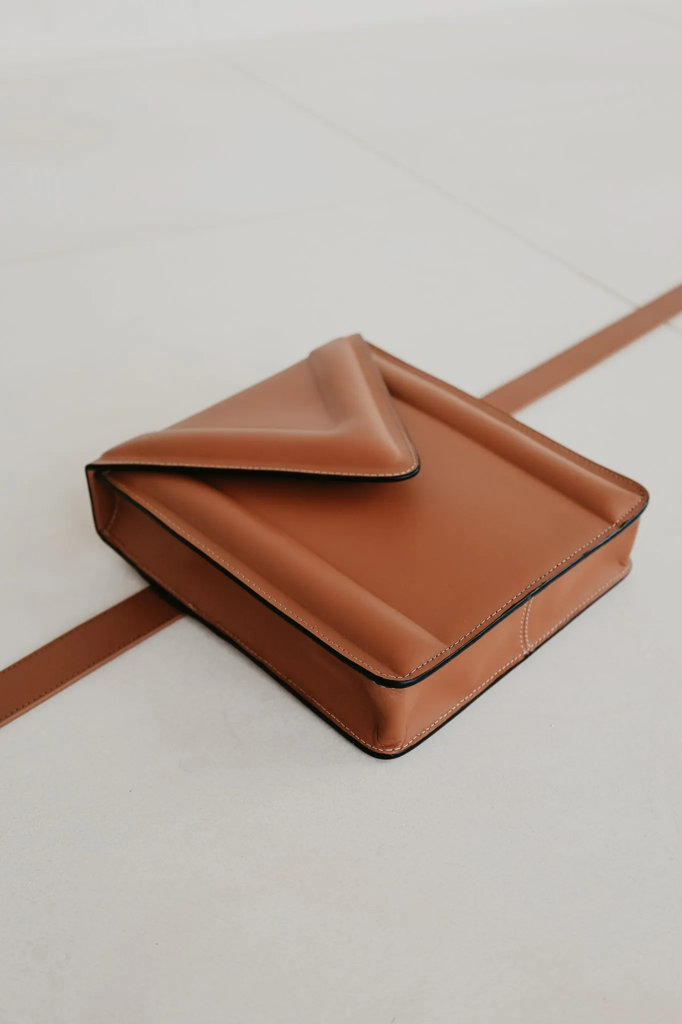 Belt Bag: Belt XL Light Cognac   M XL Stitched Tricolor Cognac