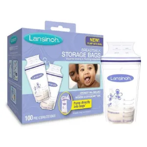 Breast Milk Storage Bag Lansinoh® 6 oz. - Emerson Healthcare  Mfr# 20473