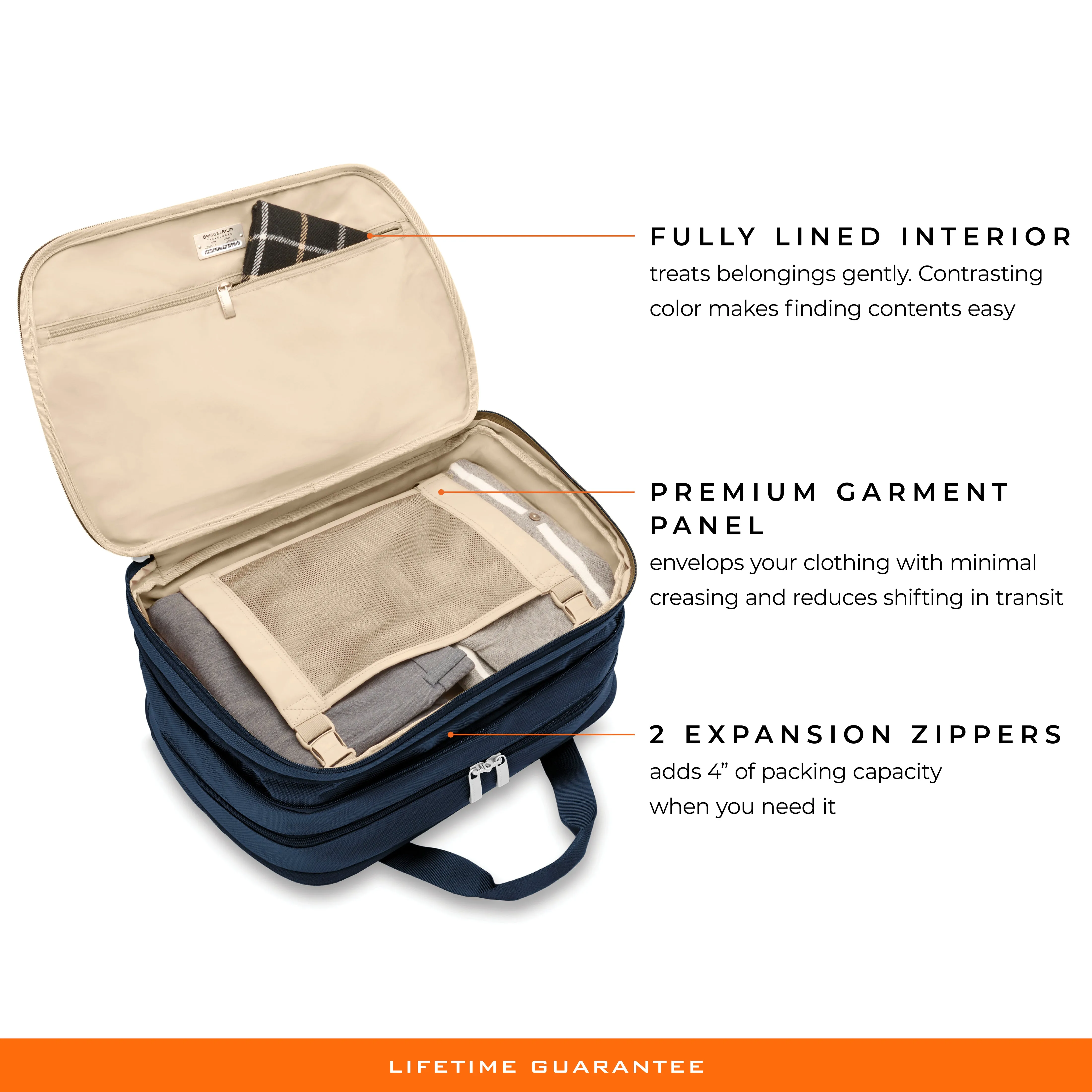 Briggs & Riley Baseline Expandable Cabin Bag - Navy