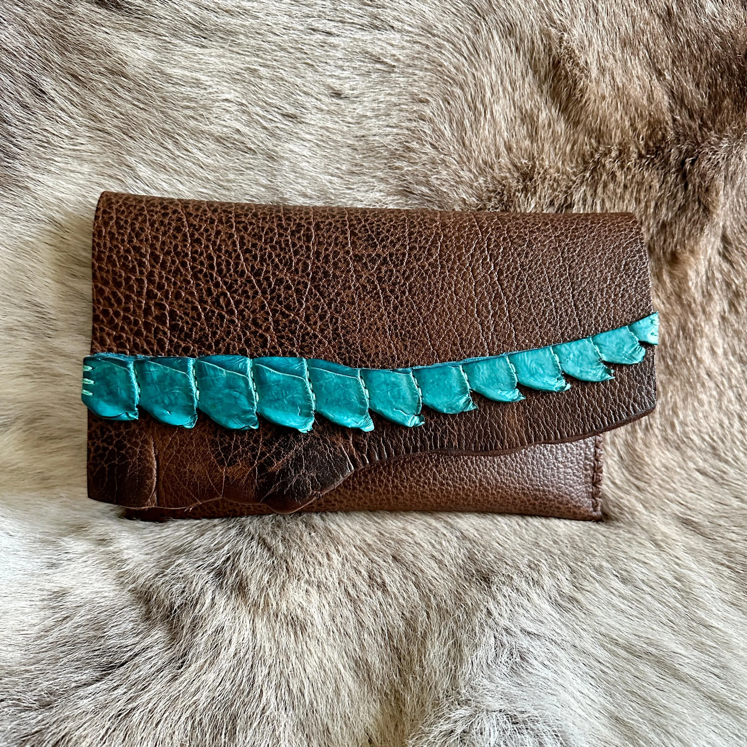 Buffalo & Crocodile Clutch Bag