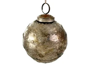 BURNED GOLD GLASS BALL
