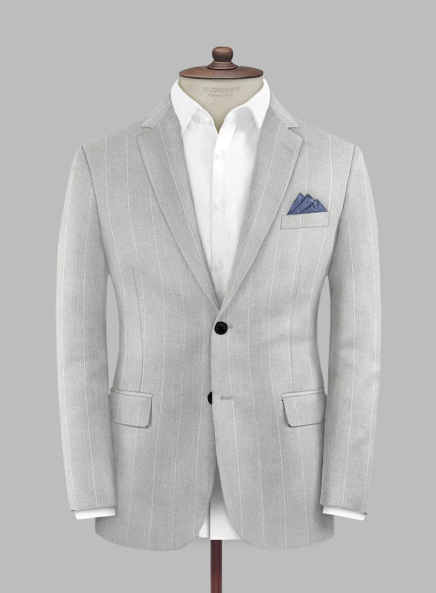 Caccioppoli Sun Dream Aistun Gray Wool Silk Suit