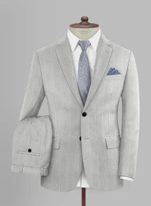 Caccioppoli Sun Dream Aistun Gray Wool Silk Suit