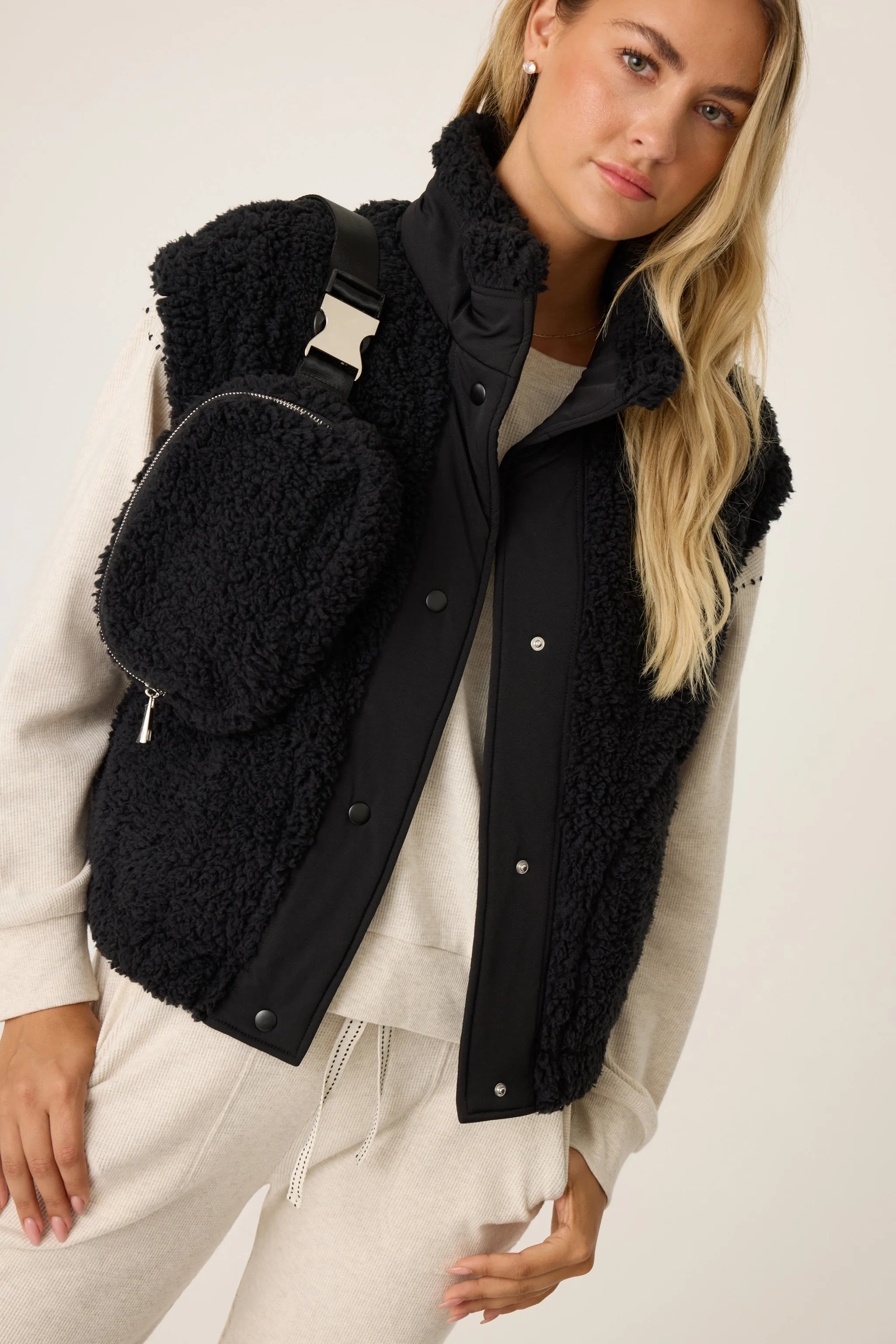 Campfire Cozy Sherpa Belt Bag