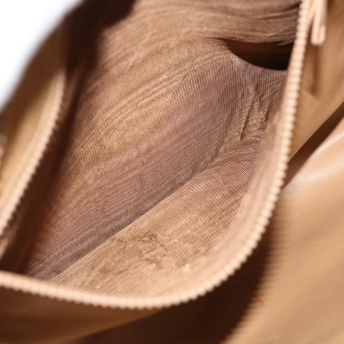 CELINE Macadam Canvas Clutch Bag PVC Brown Auth 68199