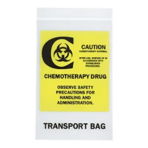 Chemo Drug Transport Bag RD Plastics 9 X 12 Inch Clear Zip Closure - RD Plastics Company  Mfr# Q455