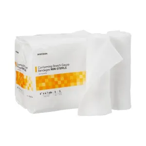 Conforming Bandage 6 Inch X 4-1/10 Yard Roll Shape NonSterile 6 per Pack - McKesson Brand Mfr# 16-014