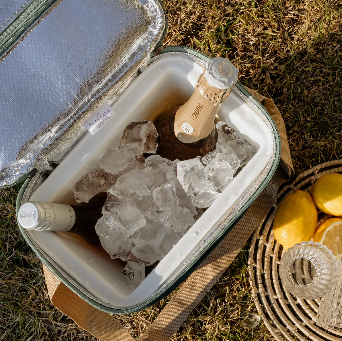 Corporate Long Tom Wine Cooler Canvas & Leather