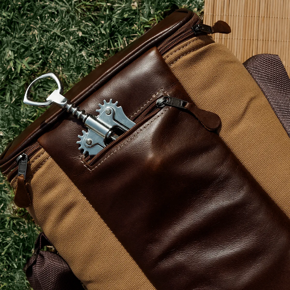 Corporate Long Tom Wine Cooler Canvas & Leather
