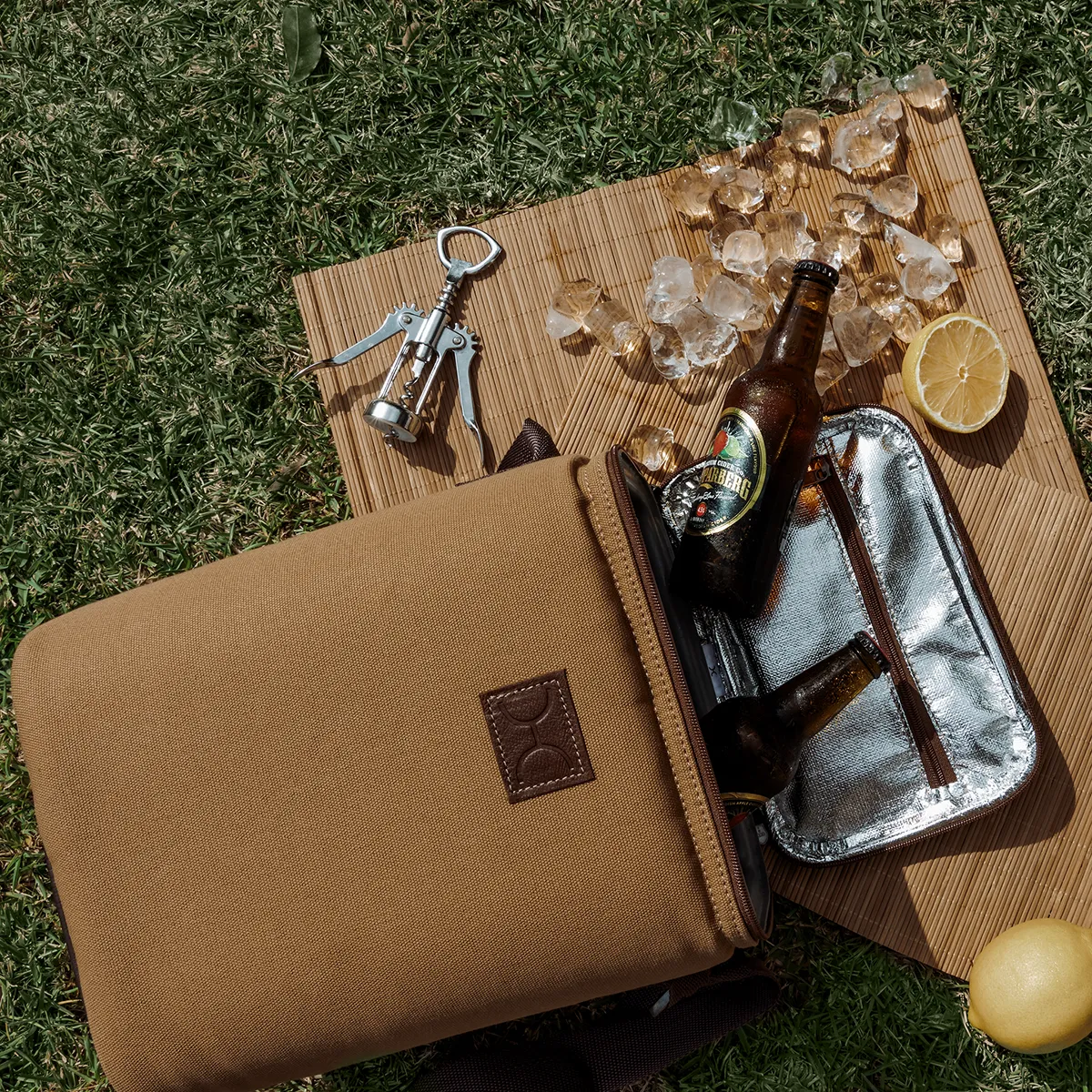 Corporate Long Tom Wine Cooler Canvas & Leather