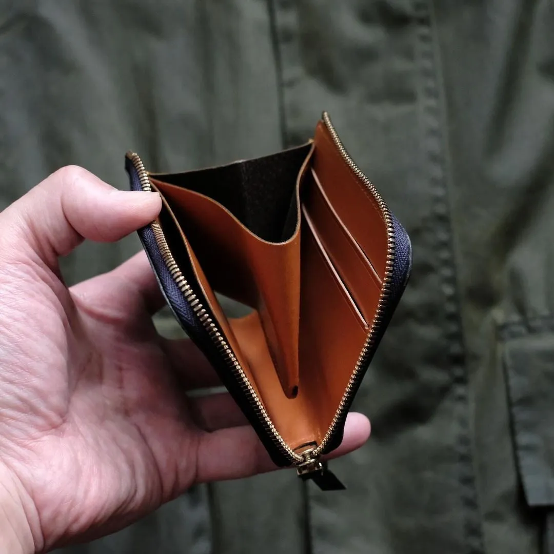 CRAM L-Zip Wallet - Bridle Leather (Bi-Color)