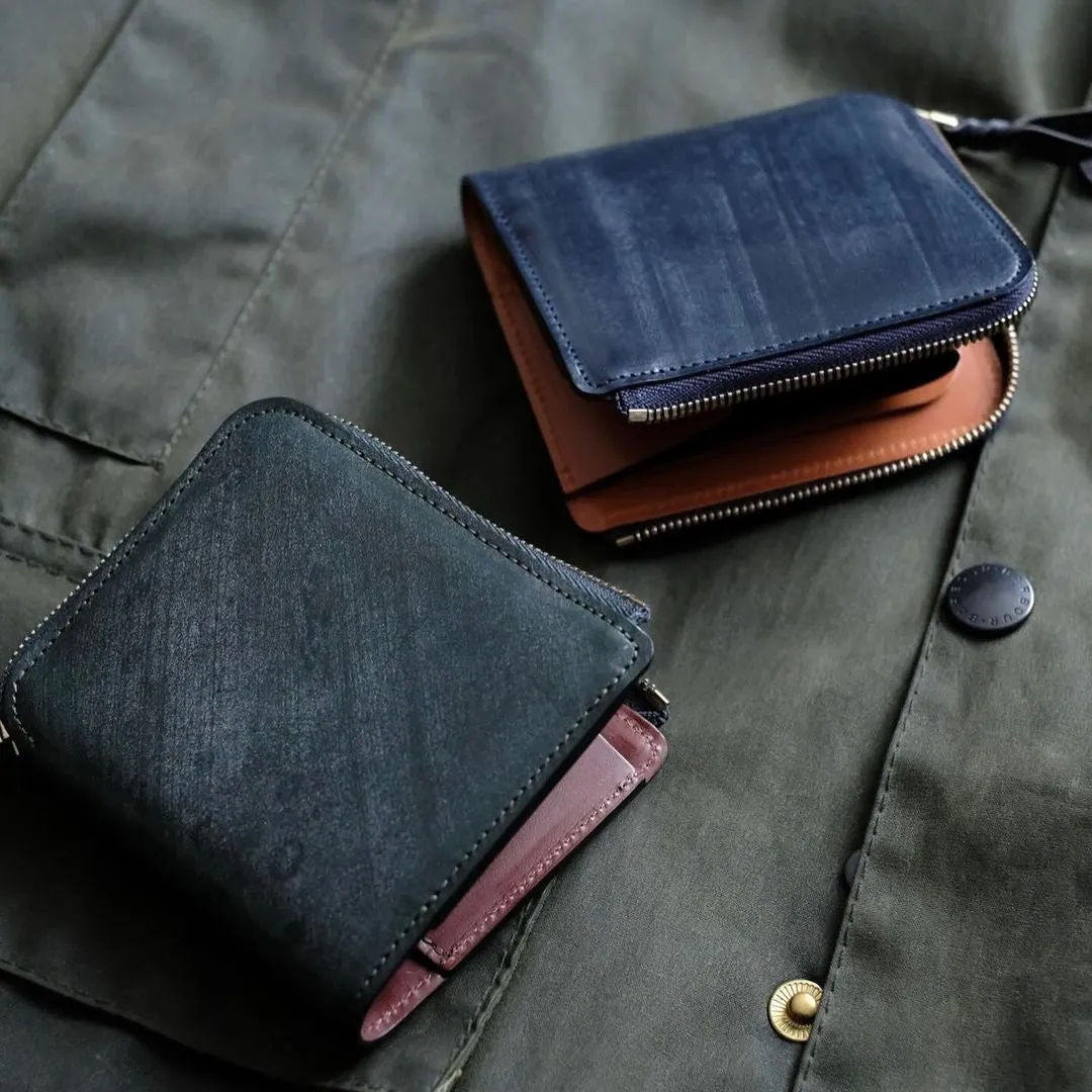 CRAM L-Zip Wallet - Bridle Leather (Bi-Color)
