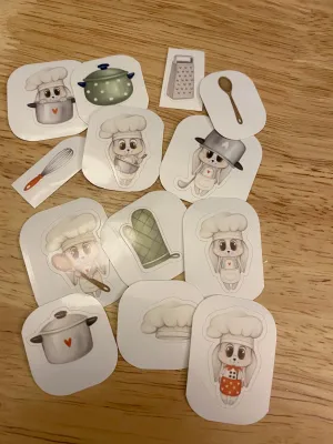 Cute Cooking Bunny Sticker Pack