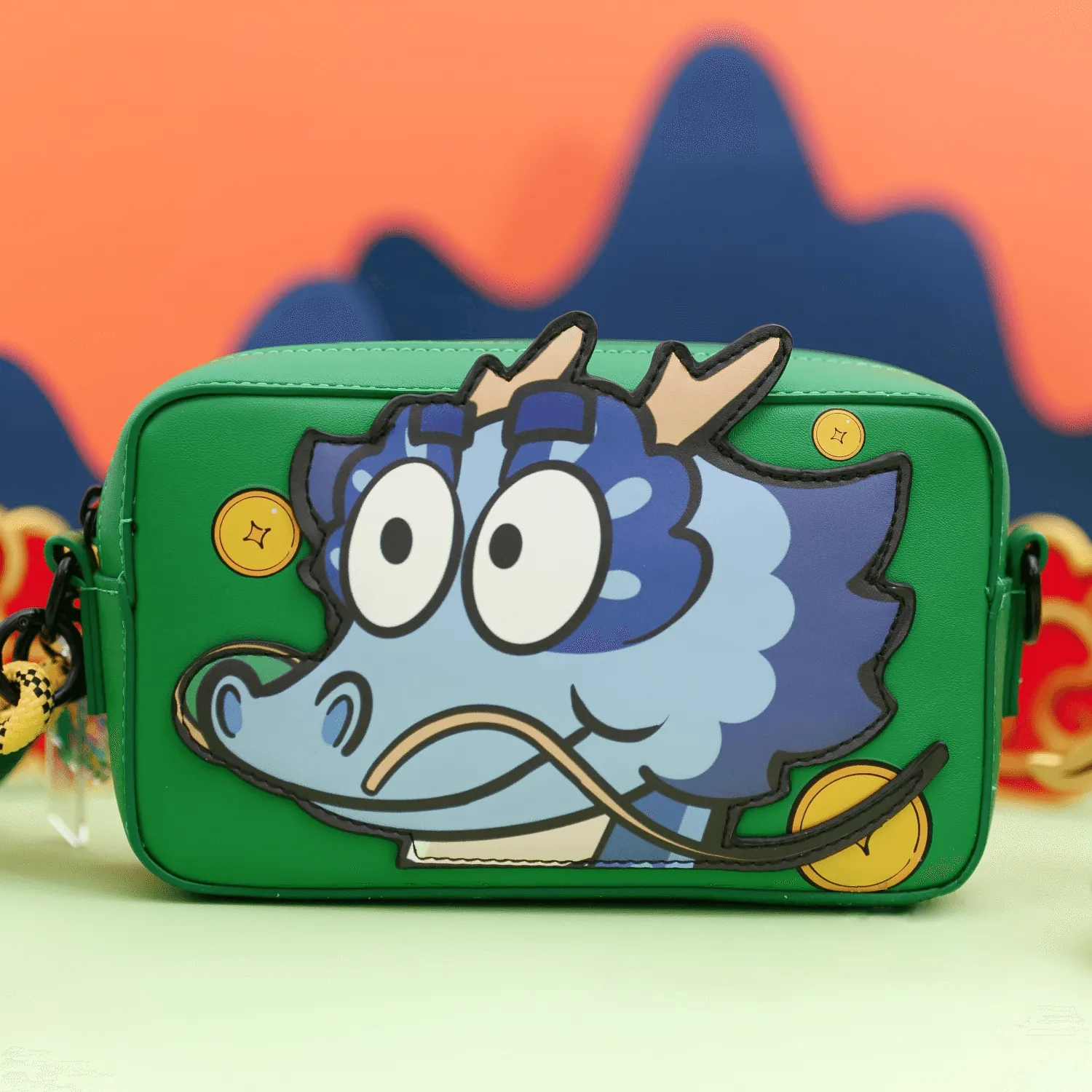 Cute Golden Money Hey Dragon Fashion Clutch Bag