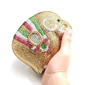 Cute Mini Elephant Full Rhinestone Purse Clutch