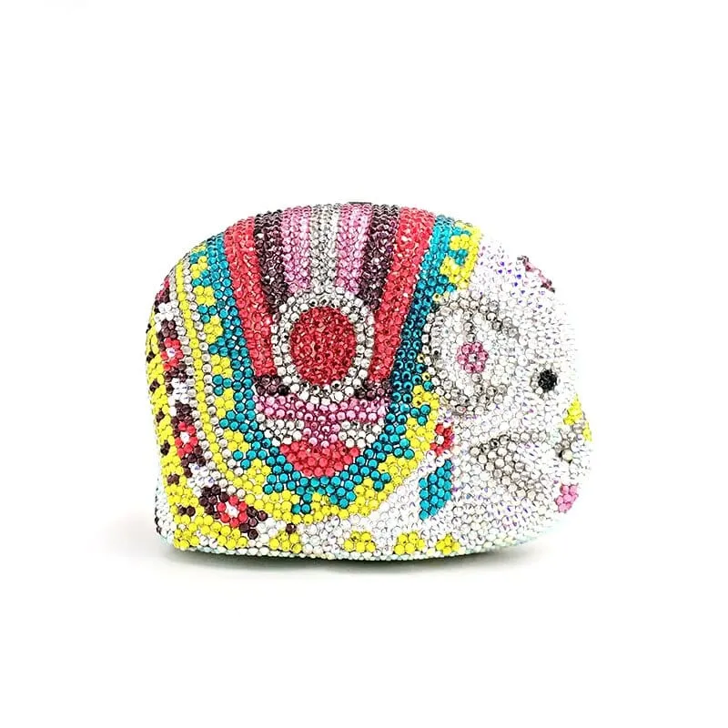 Cute Mini Elephant Full Rhinestone Purse Clutch