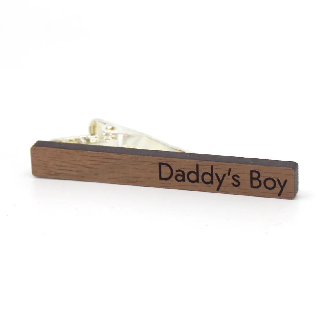 Daddy's Boy - Wooden Tie Clip