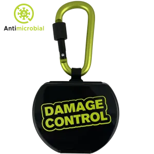 Damage Control Anti Microbial Mouthguard Case with Carabiner Clip