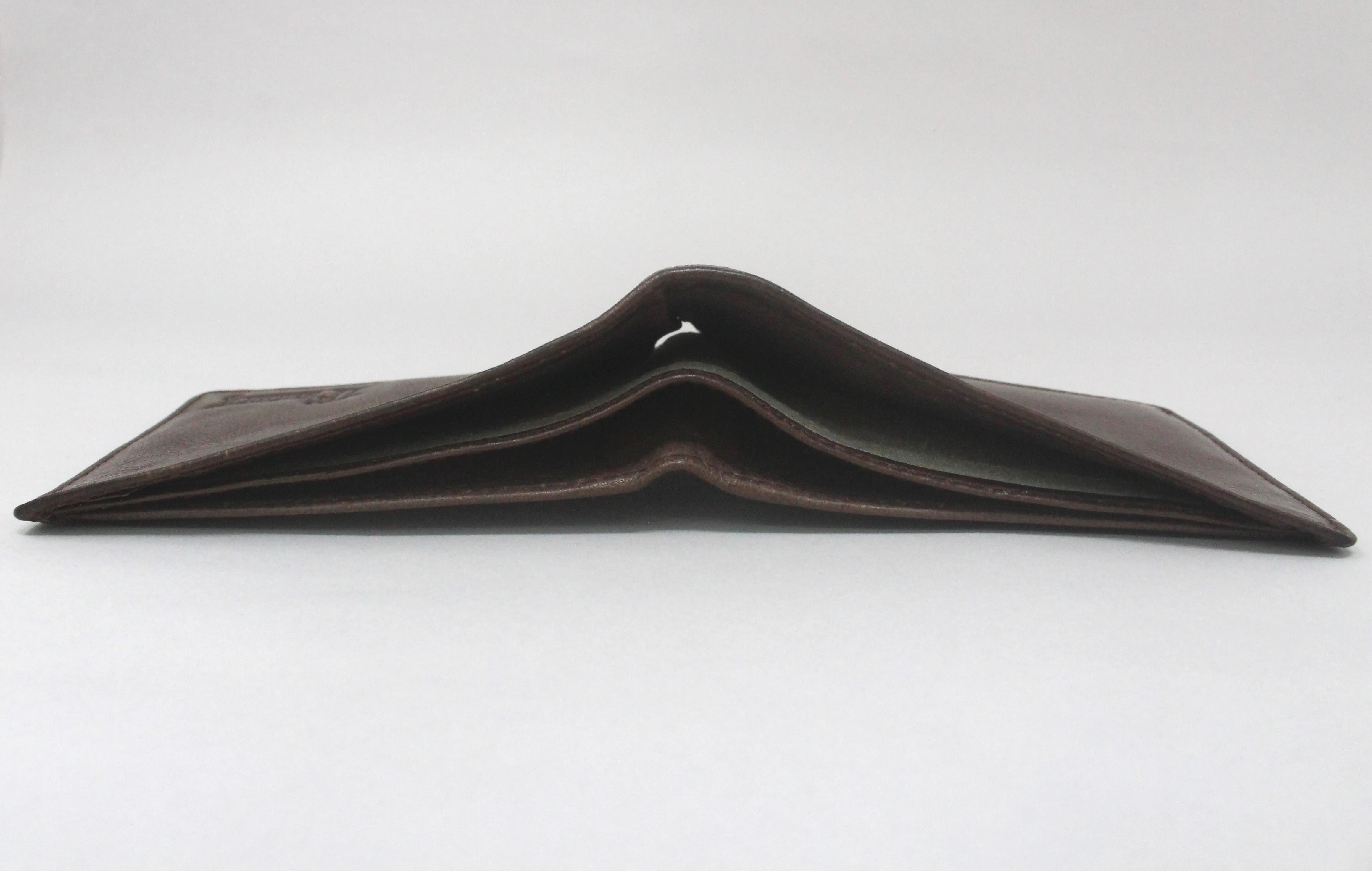 Dark Brown Finished Real Leather Wallet for  Men FLW3