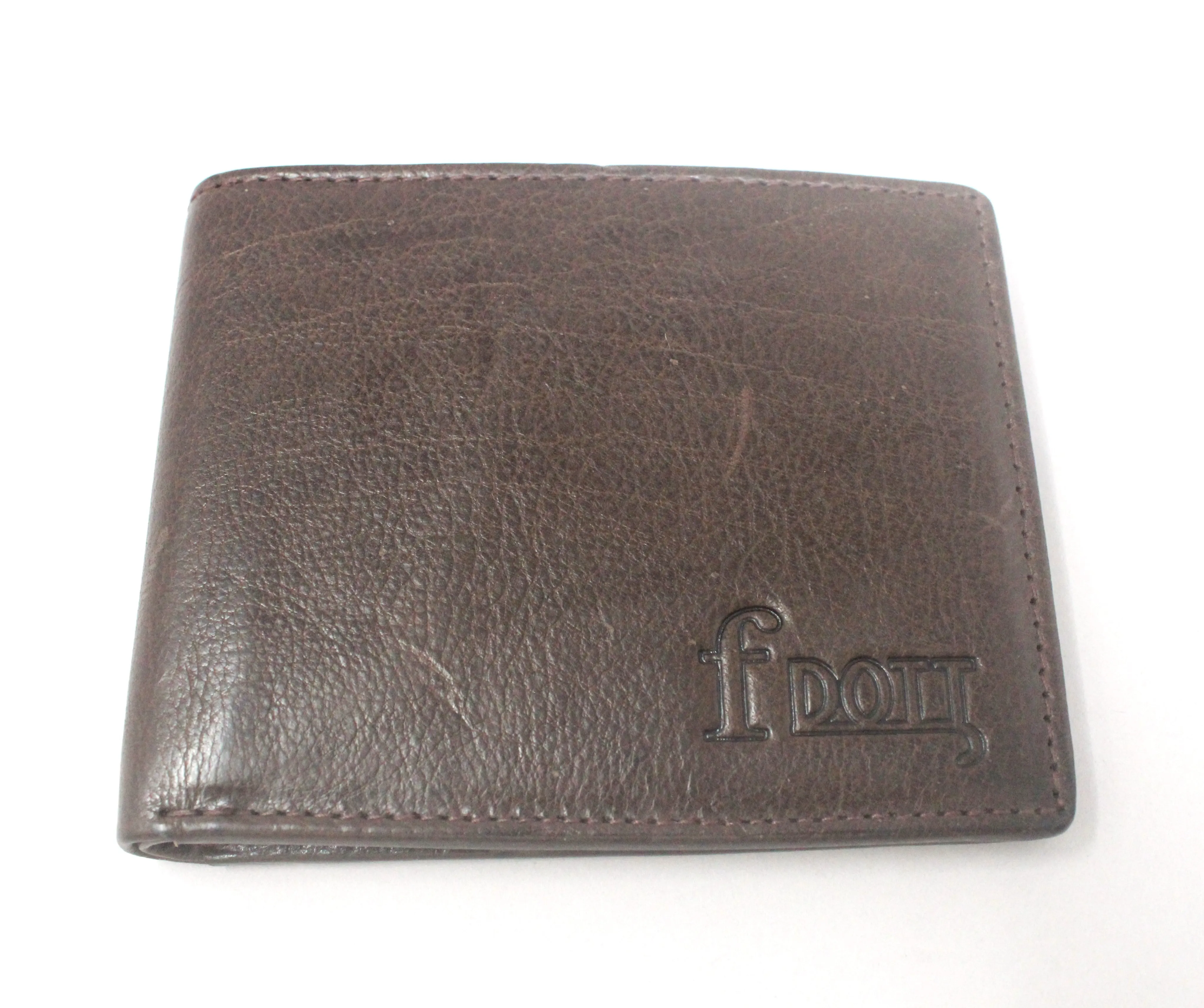 Dark Brown Finished Real Leather Wallet for  Men FLW3