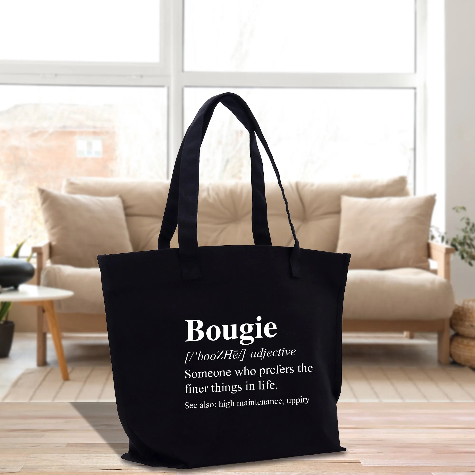 Definition of Bougie Hand Bag Bougie Cotton Canvas Hand Bag (DBTB1001)