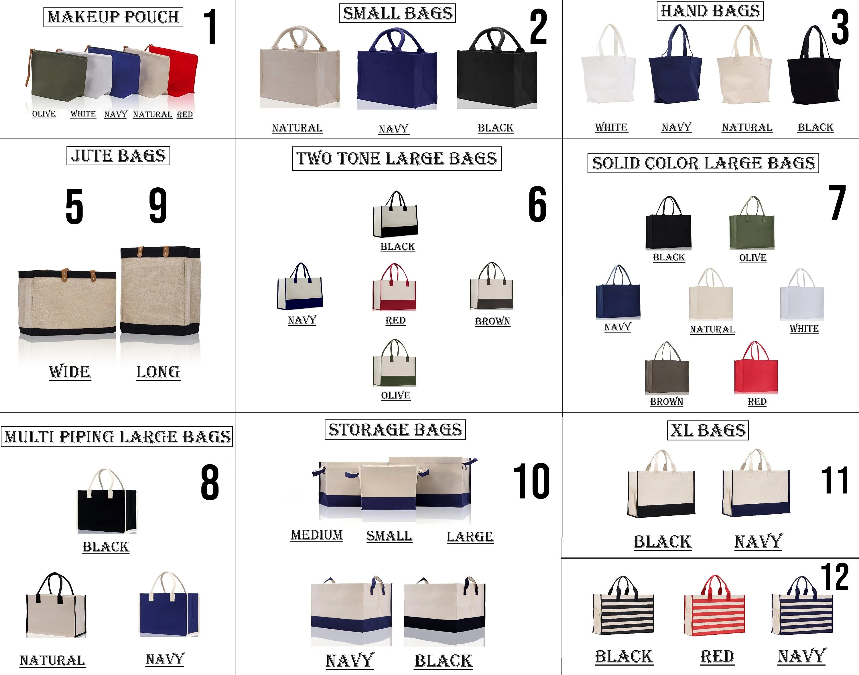Definition of Bougie Hand Bag Bougie Cotton Canvas Hand Bag (DBTB1001)
