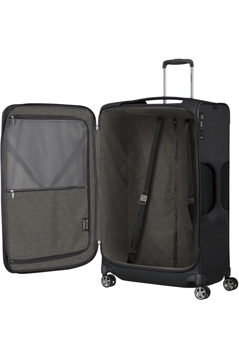 D'LITE 78cm Spinner Expandable (4 wheels) - Black