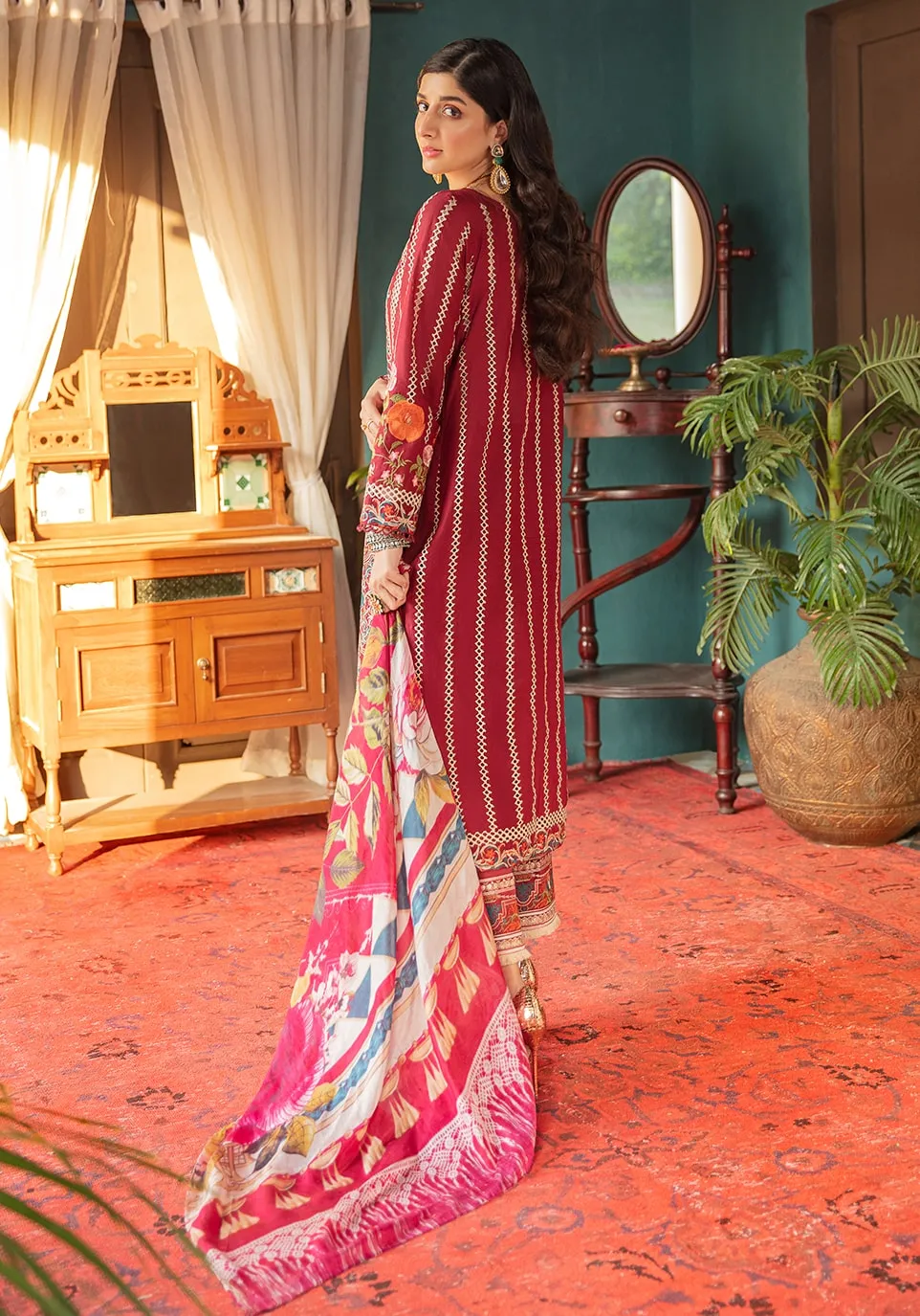 Elaf Festive Chikankari Collection – EFC 11B-	Magnificent