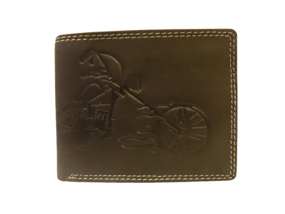 Embossed Motorcycle Wallet